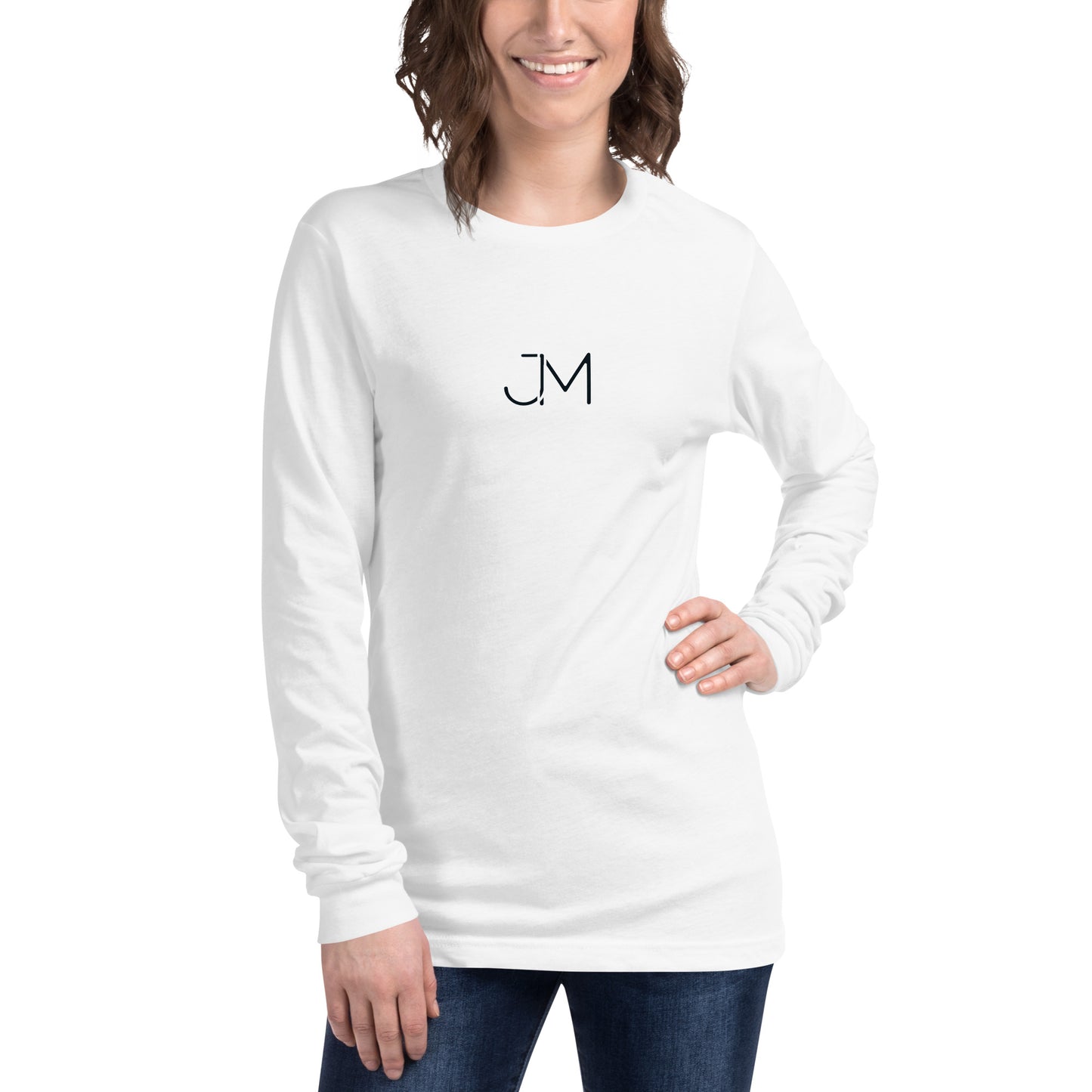 Unique Logo Printed Long Sleeve Tee - Branded Clothing - JMape