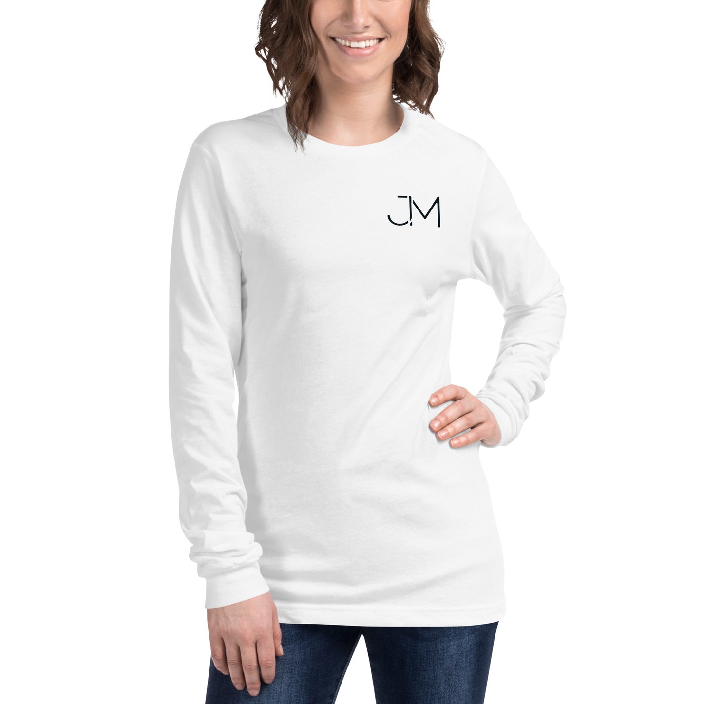 Unique Logo Printed Long Sleeve Tee Unisex - Branded Clothing - JMape