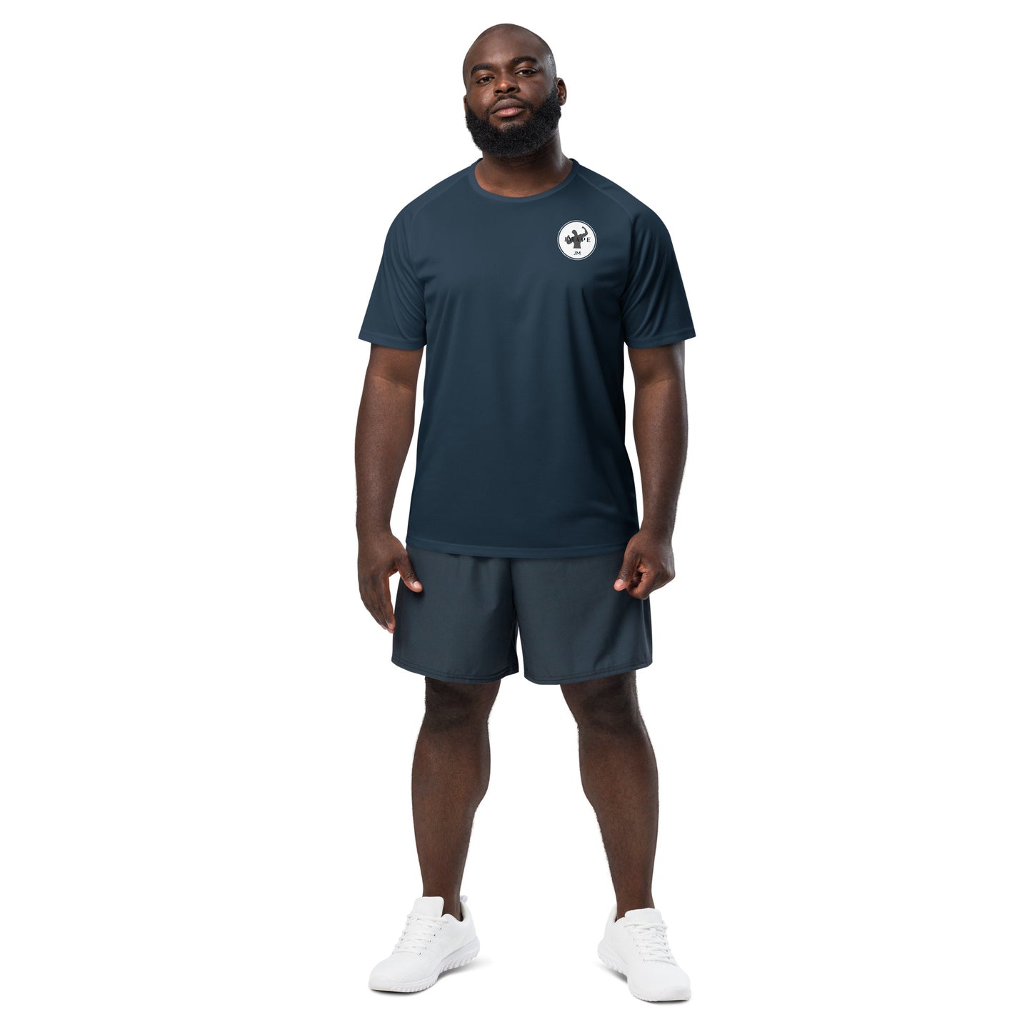 Branded Gym T-Shirt with Front Printed Logo - Branded Gym T shirts - JMape